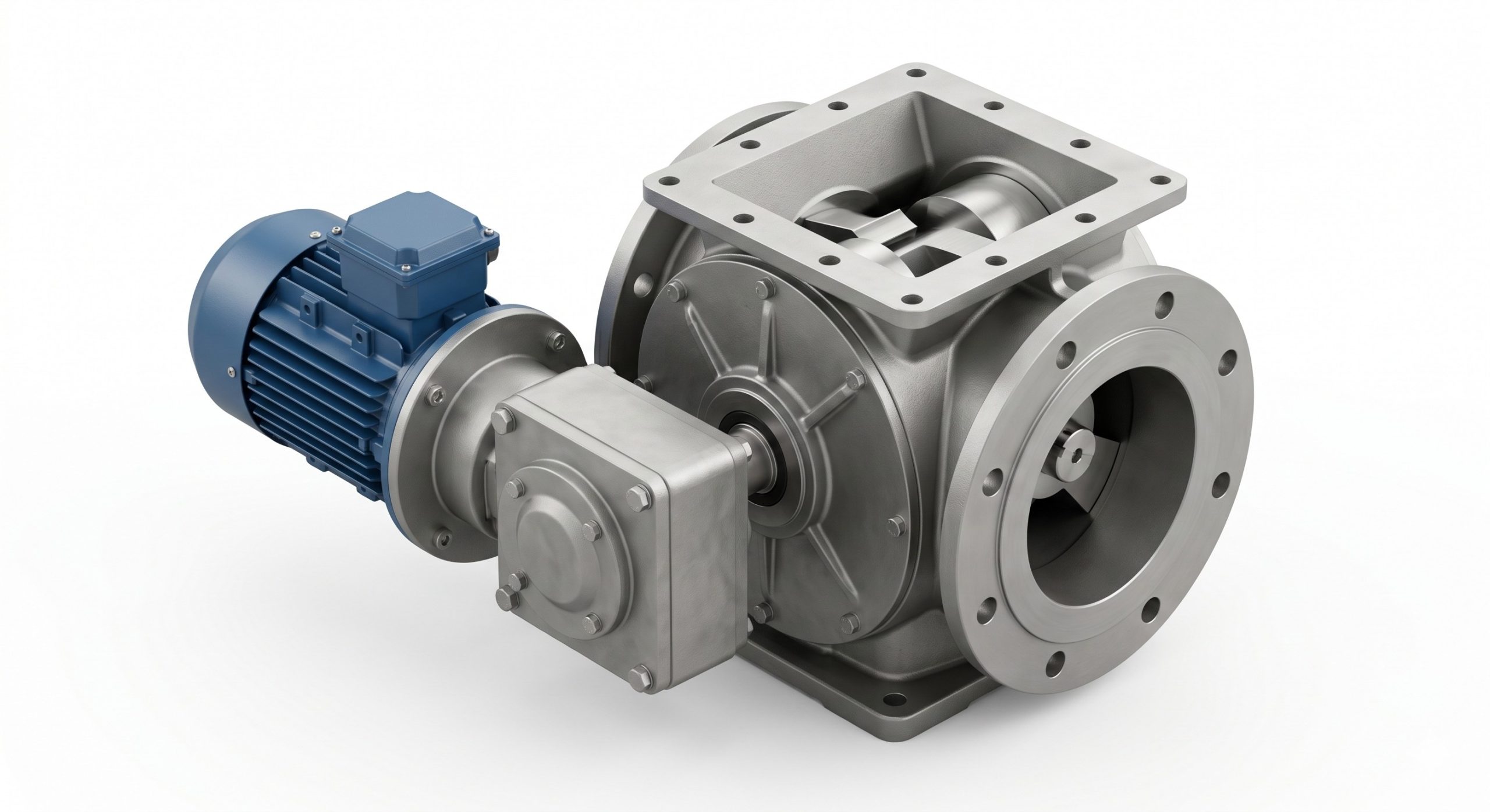 Quick-Clean Demountable Valve: Doebritz Biscuits Airlock Feeder | Sanitary Processing Standard