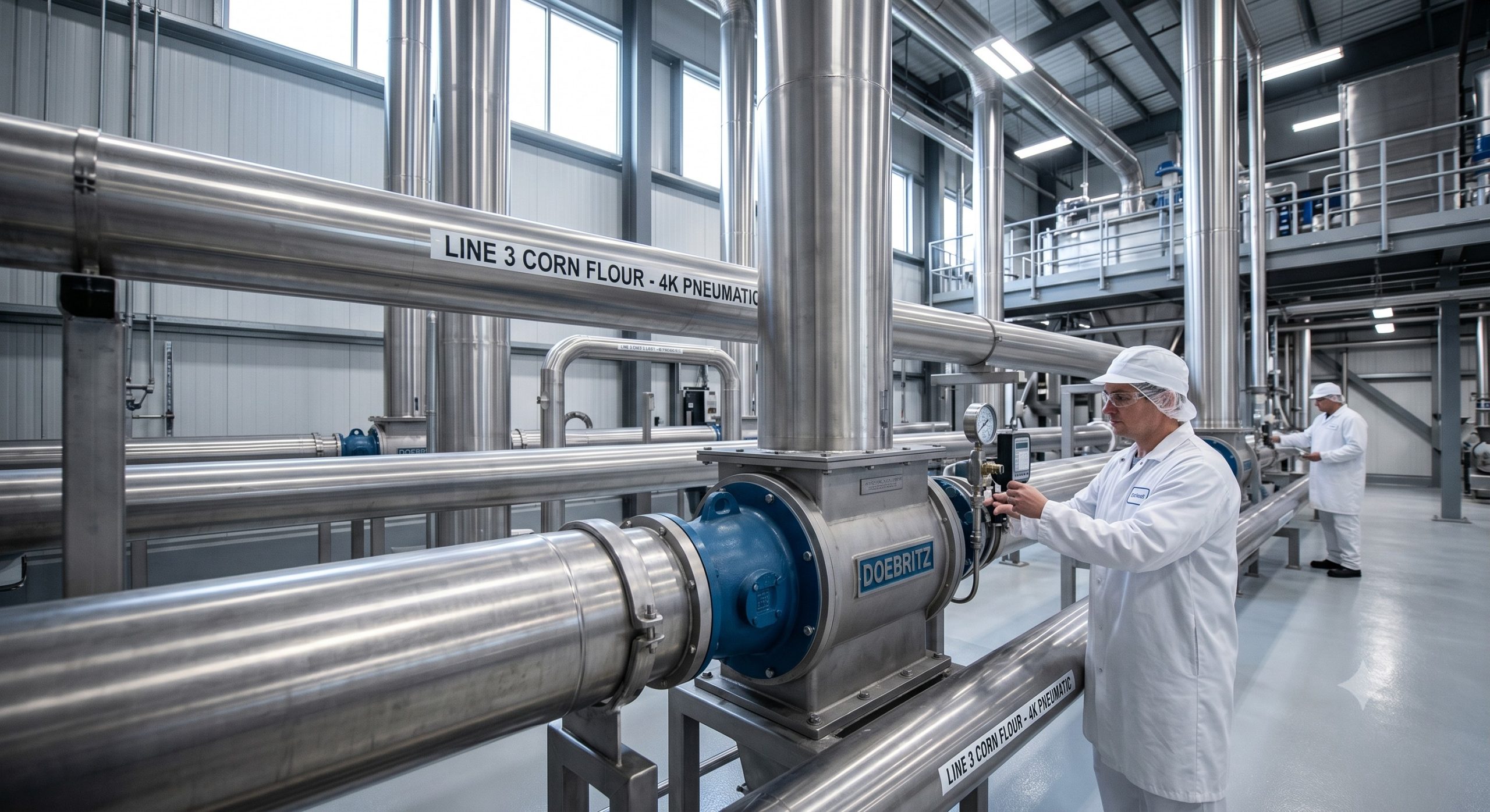 Doebritz Corn Flour Airlock Feeder: Cast Stainless Steel - Minimal Air Leakage (ATEX Ready) scenario 1