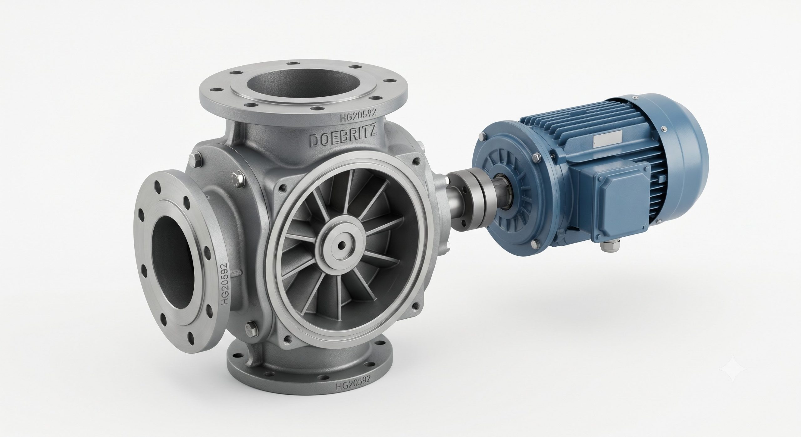 Doebritz Wheat Flour Star Discharge Valve | ATEX Zone 20/21 Certified & CNC-Machined Clearances Down to 0.1mm
