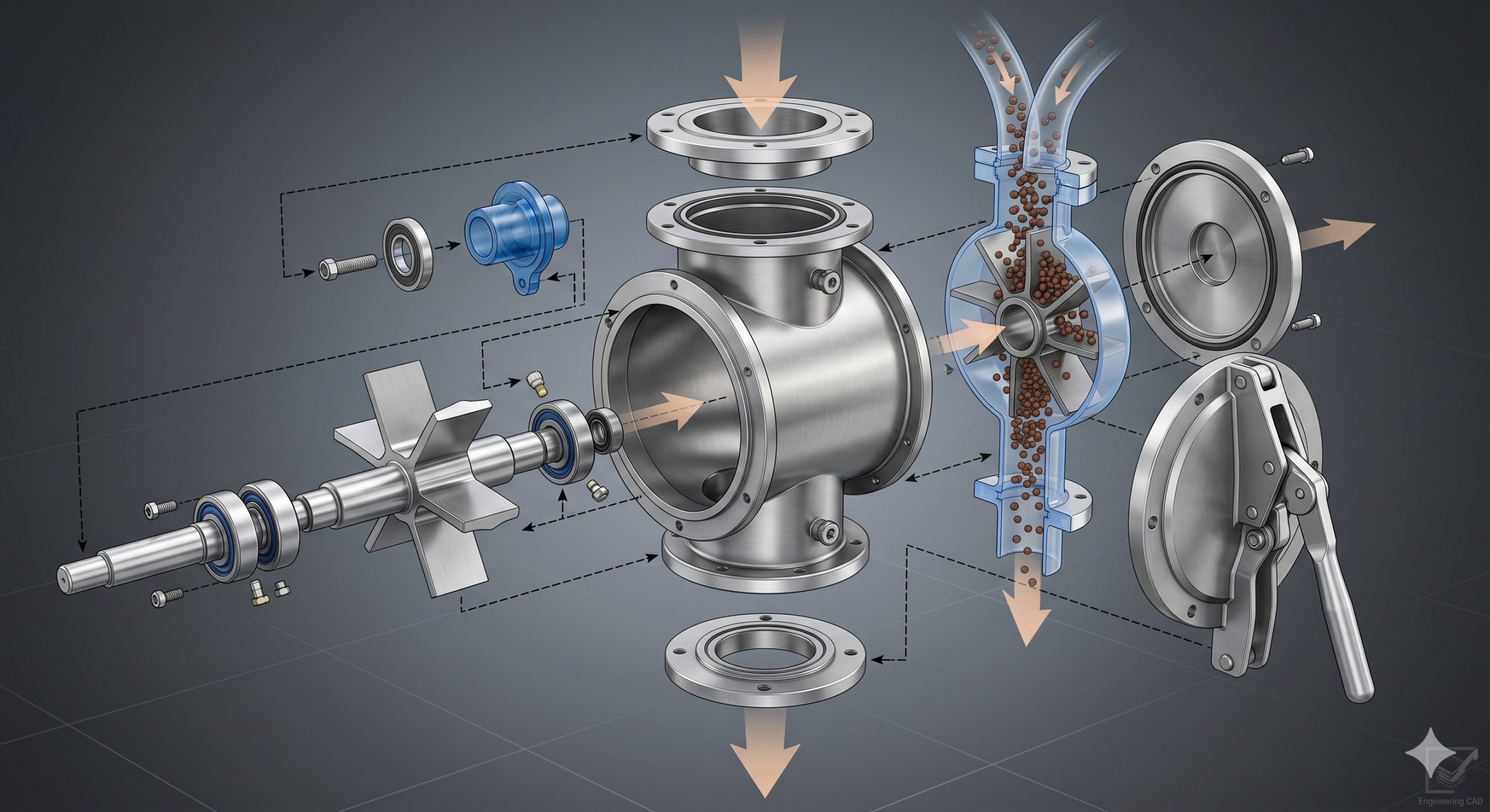 Doebritz Chocolate Airlock Feeder | Quick-Clean Demountable Valve for Hygienic Processing scenario 2