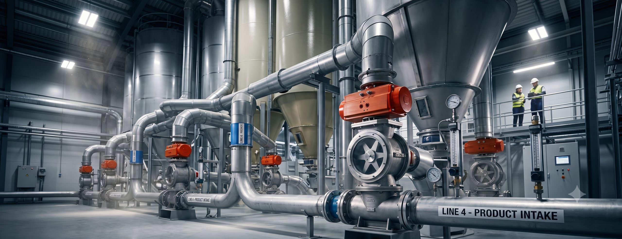 ATEX Zone 20/21 Compliant Valve: Doebritz PE Star Discharge Valve | Certified Explosion Safety with 0.1-0.2mm Clearance scenario 1