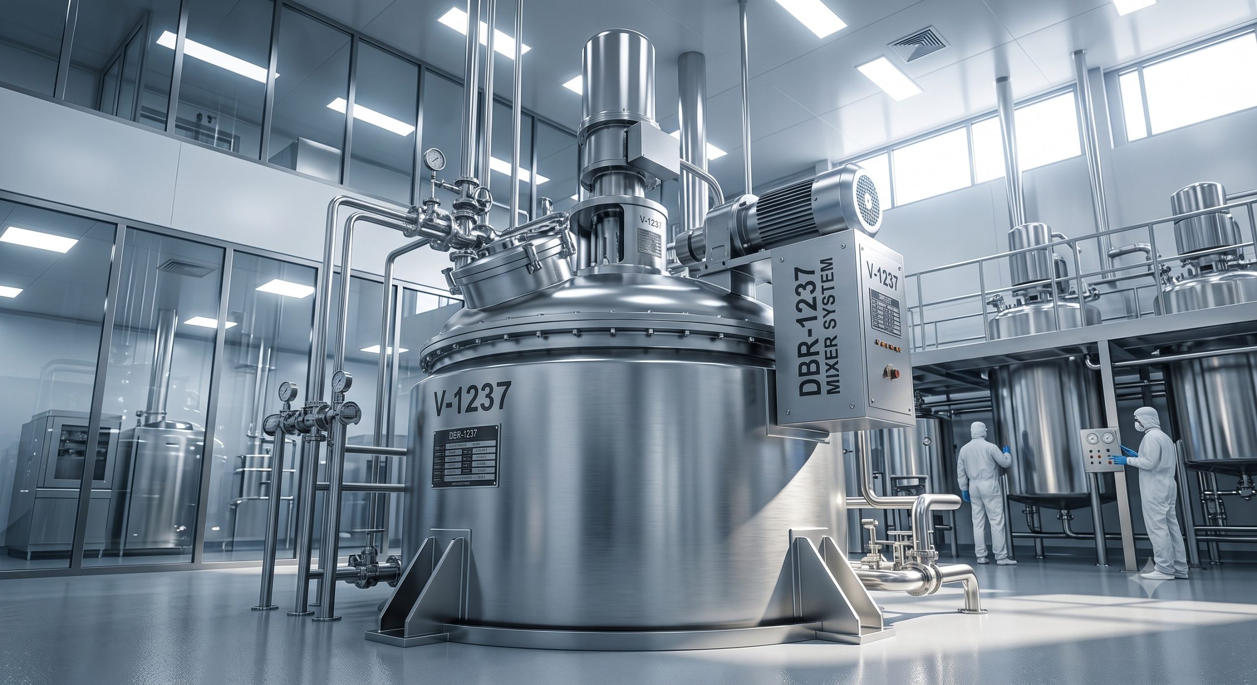 Quick-Clean Demountable Valve: Doebritz DBR-1237 Gravity Rotary Valve | Sanitary Processing Standard scenario 1