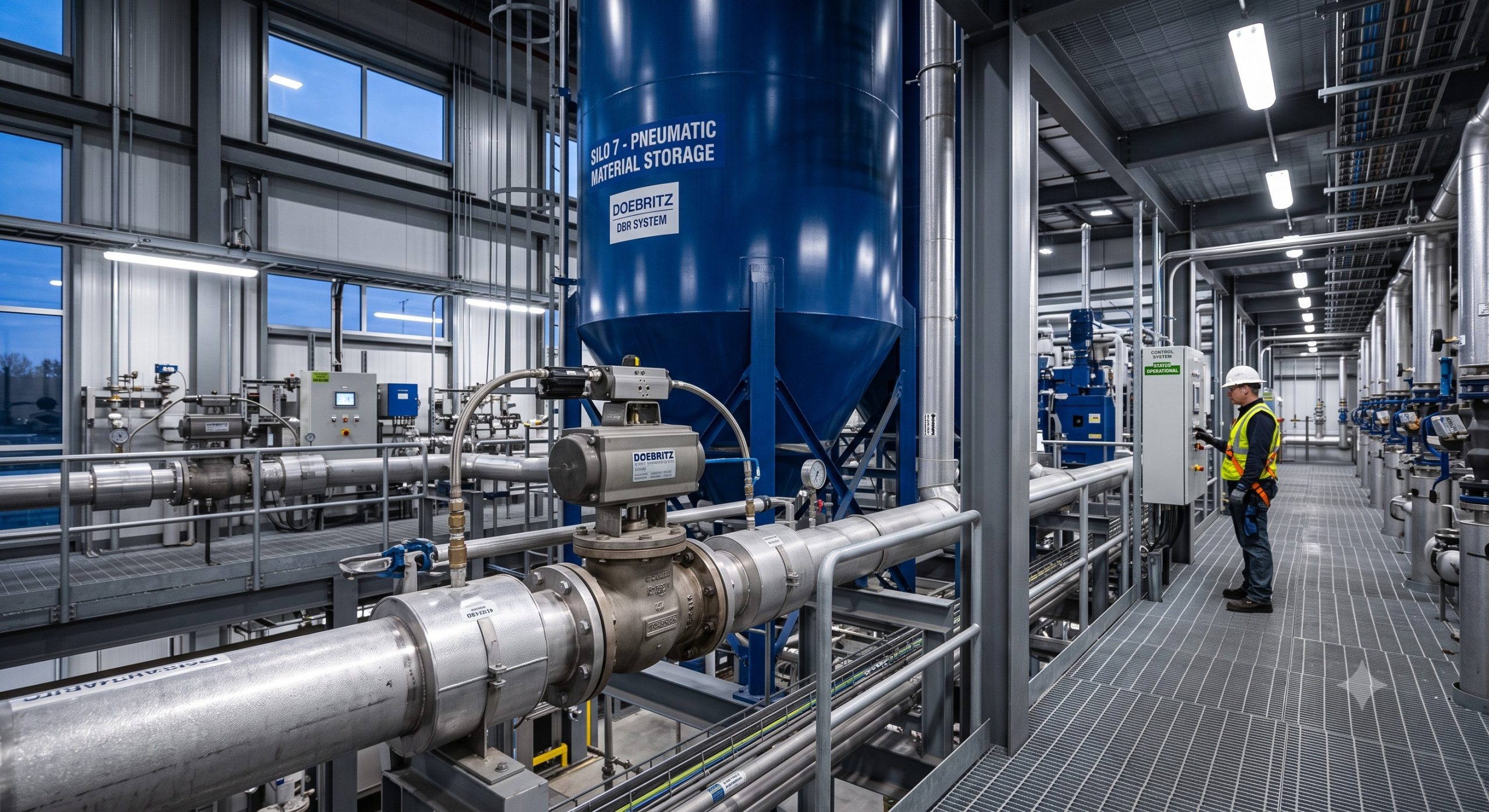 ATEX Zone 20/21 Compliant Valve: Doebritz DBR-1237 Gravity Rotary Valve | Certified Explosion Safety for Bulk Solids scenario 1