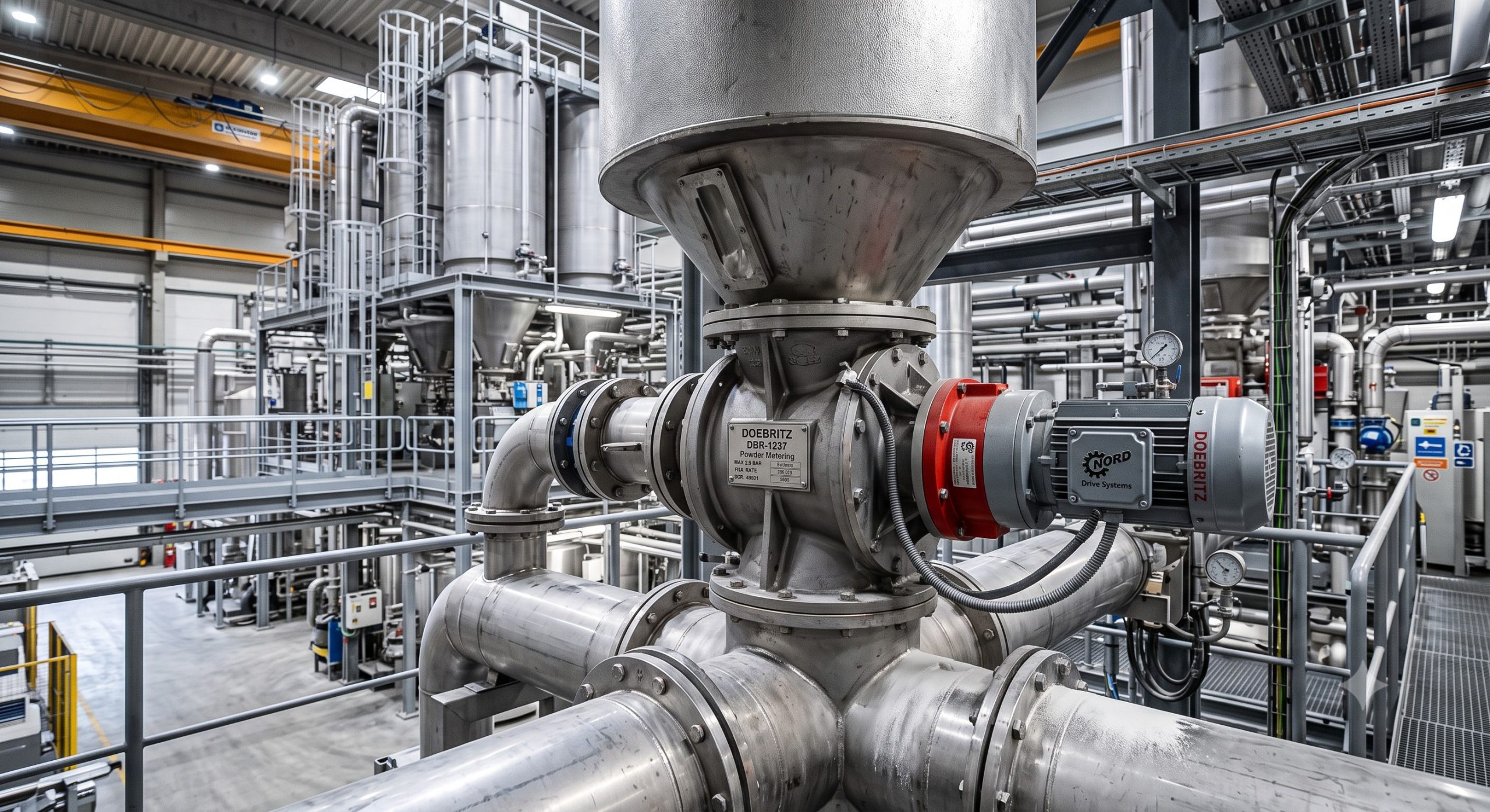 Doebritz DBR-1237 Powder Metering Rotary Valve | ATEX & Quick-Clean Demountable Feeder scenario 1
