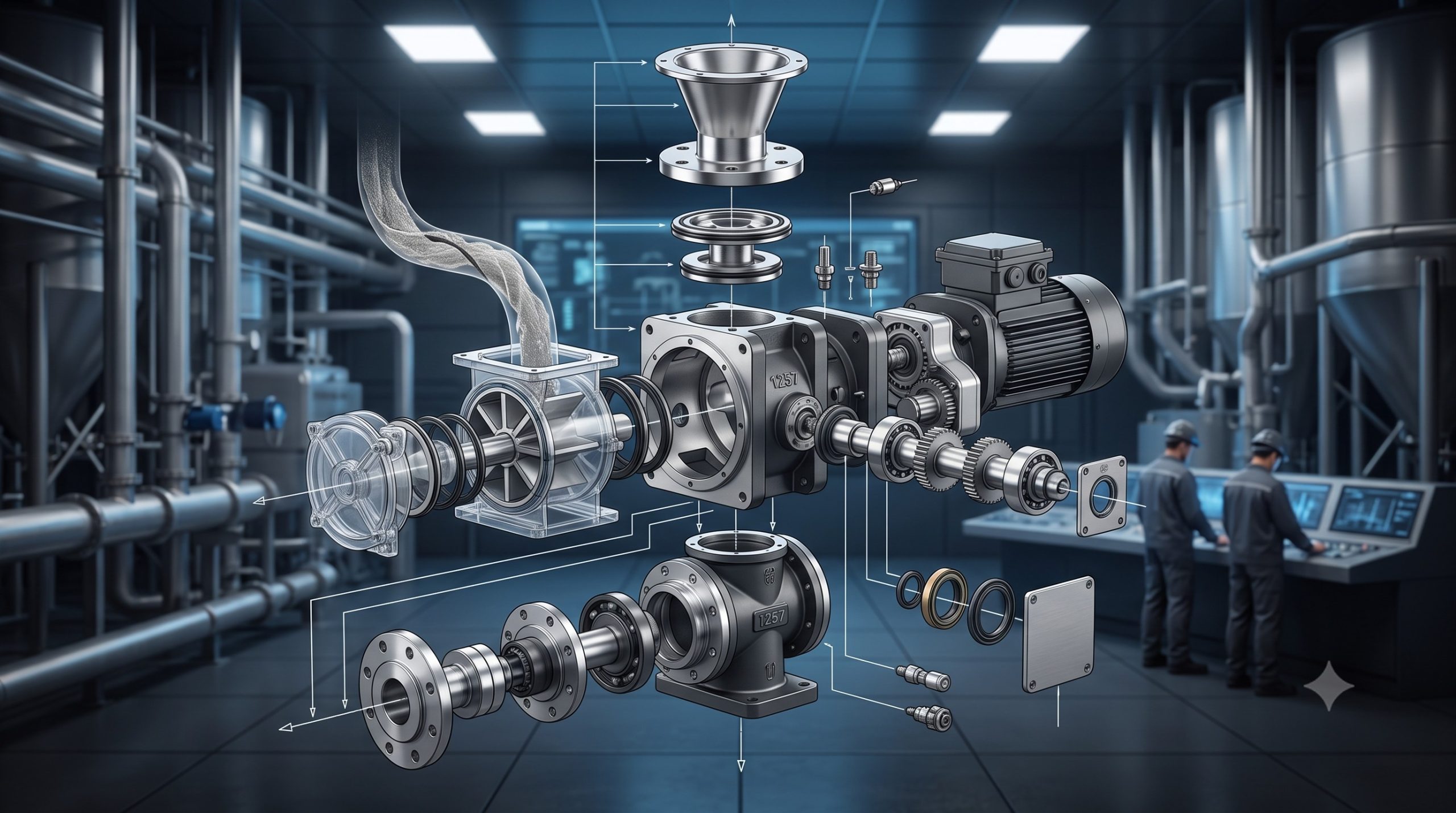 ATEX Zone 20/21 Compliant Valve: Doebritz DBR-1237 Gravity Diverter | Certified Explosion Safety scenario 2