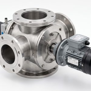 Doebritz Low Profile Rotary Valve for Powder: Cast Iron / Stainless Steel - Minimal Air Leakage