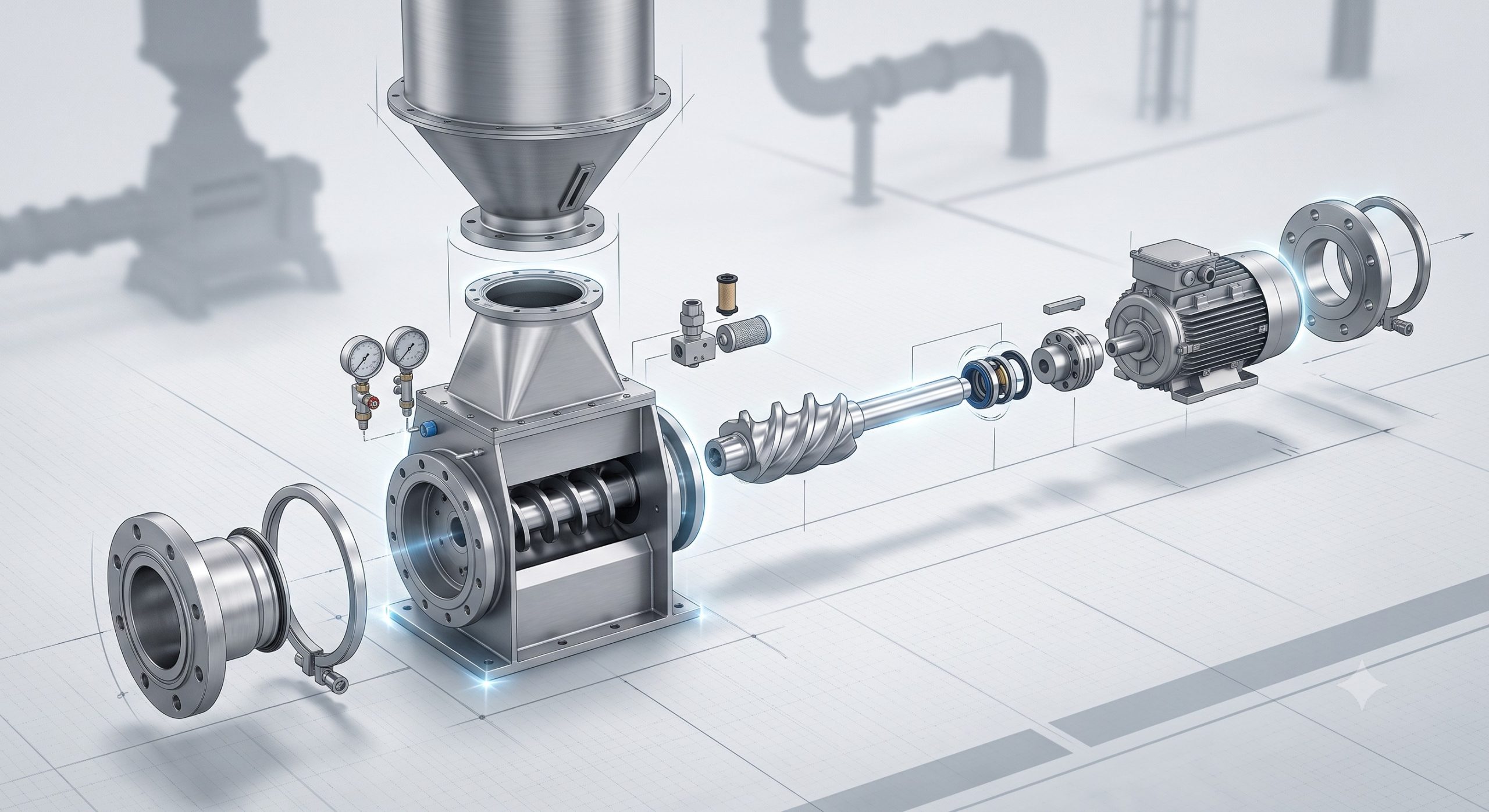 High Differential Pressure Valve: Doebritz Single Screw Powder Metering | Tested Airlock Tolerances scenario 2