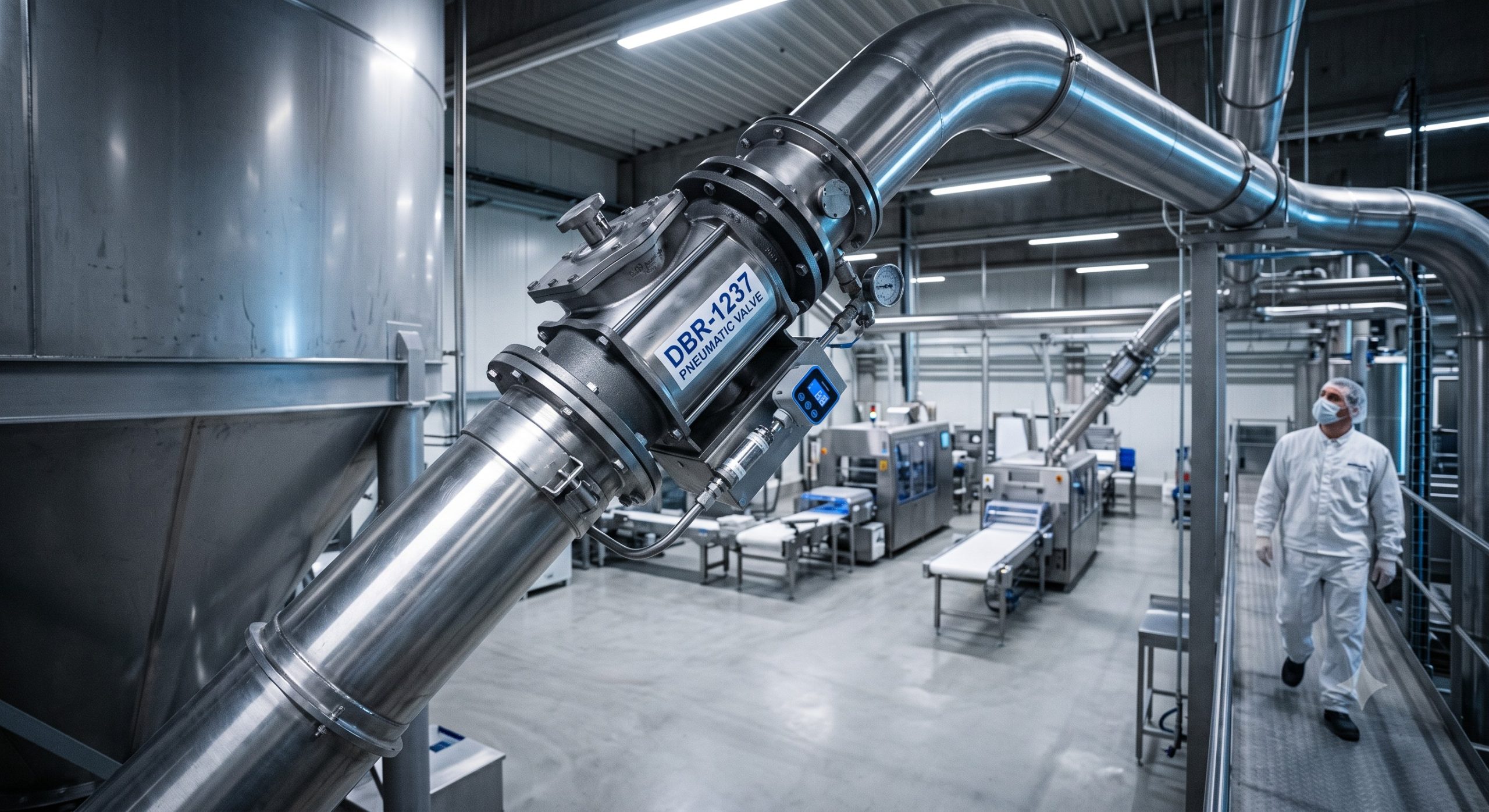 Pneumatic Conveying Feeder: Doebritz DBR-1237 Quick-Release Rotary Valve | Outboard Bearings Configuration scenario 1