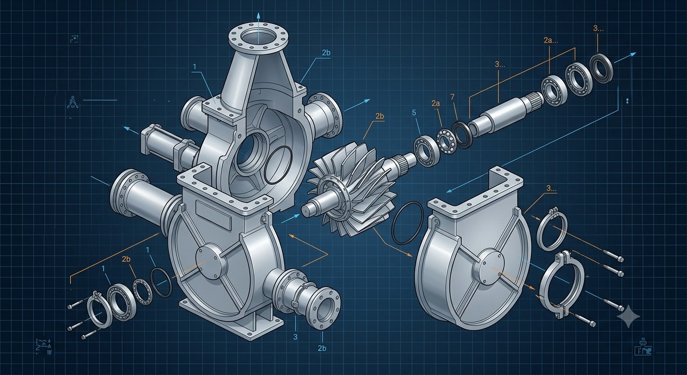 Quick-Clean Demountable Valve: Doebritz DBR-1237 Gravity Diverter | Sanitary Processing Standard scenario 2