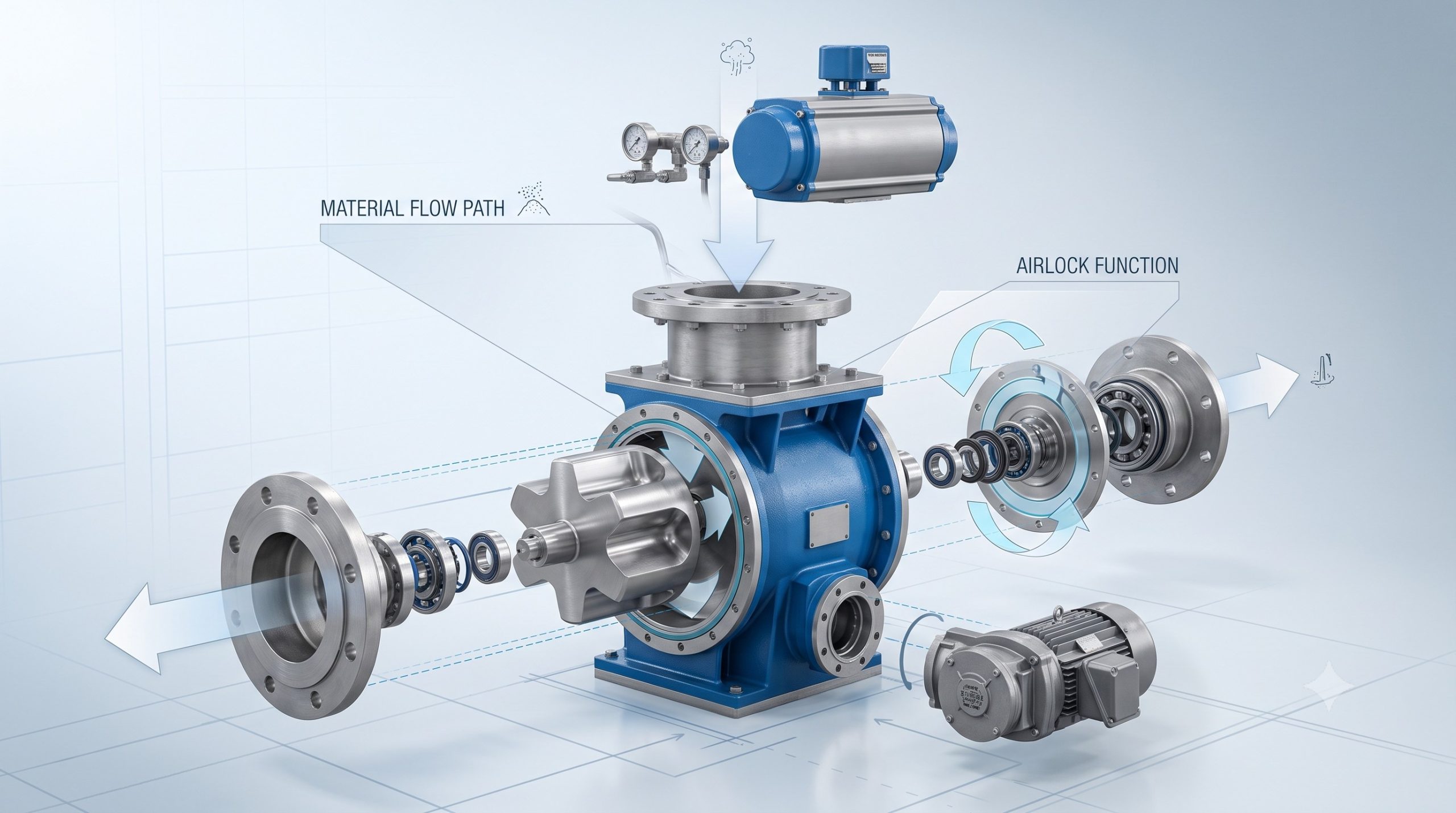 Manufacturer Supply: Doebritz Volumetric Powder Metering Valve | Heavy-Duty Rotary Airlock scenario 2