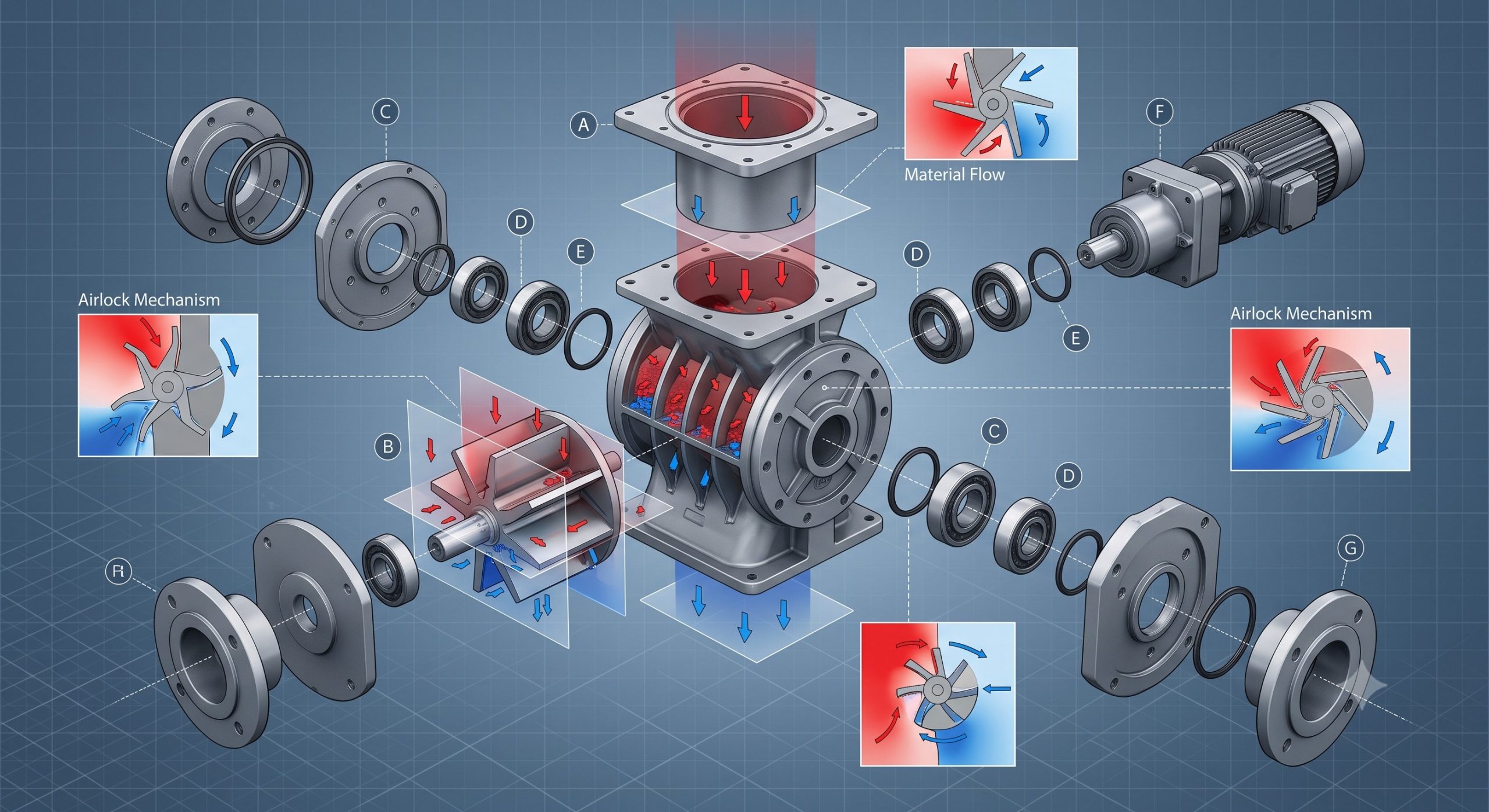 Premium CNC Machined Doebritz industrial rotary valve price | Superior TCO for Plant Maintenance scenario 2