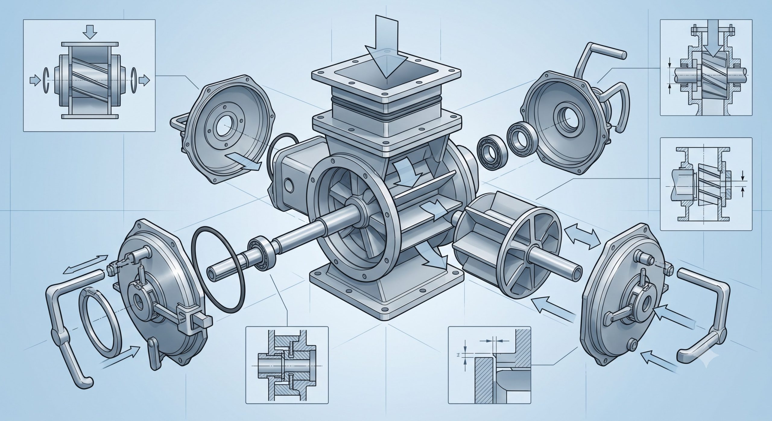 Manufacturer Supply: Doebritz Replacing Tetra Pak Powder Valves | Heavy-Duty Rotary Airlock Valve scenario 2