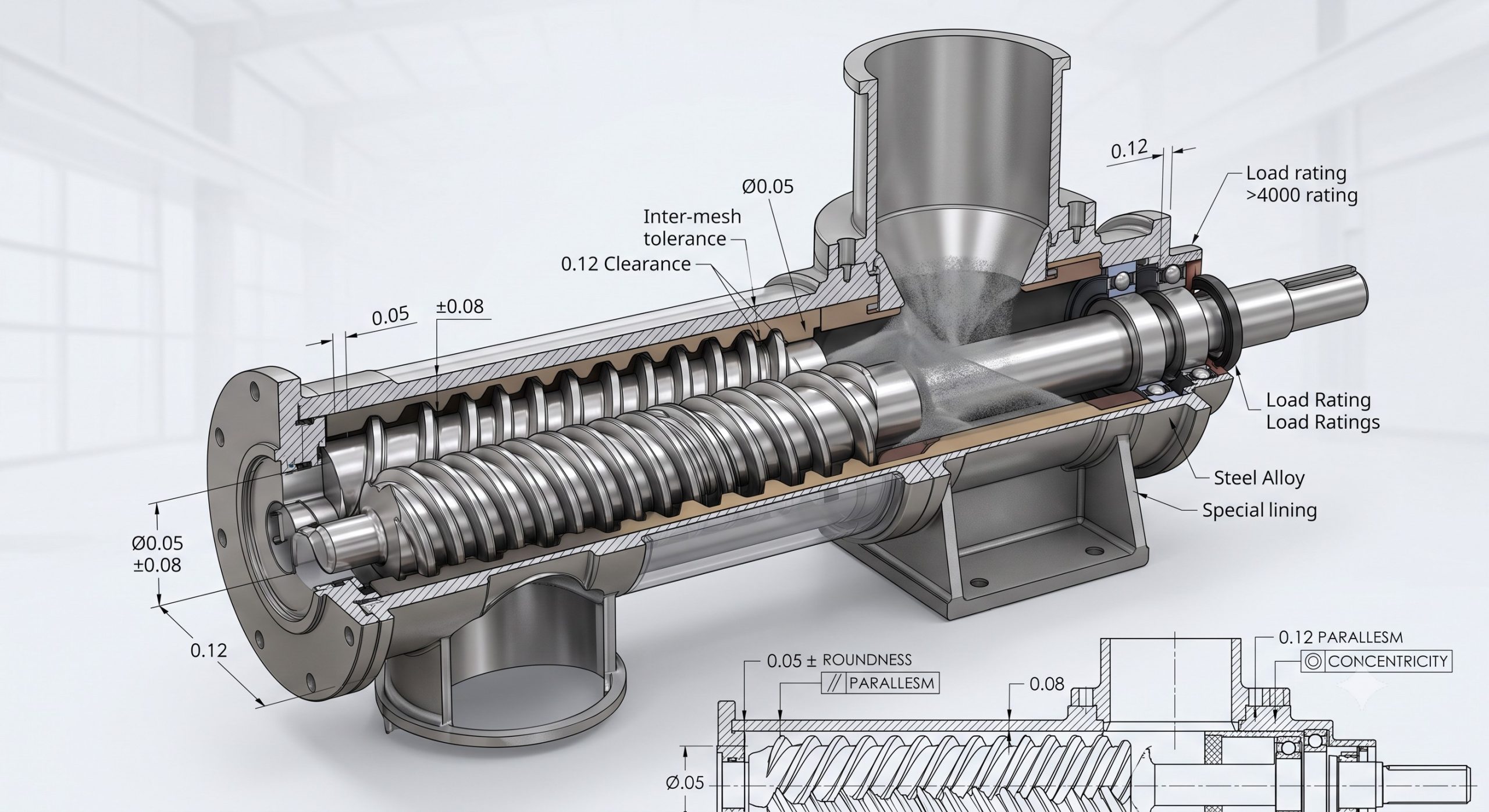Quantified Airlock Performance: A Data-Driven Evaluation of Doebritz Continuous Powder Feeding Screw details