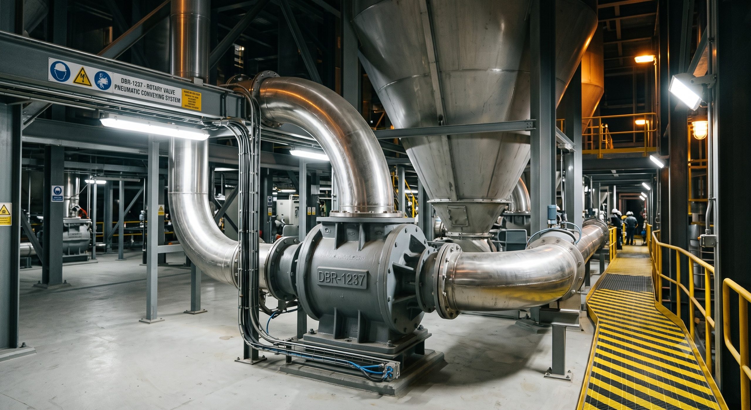ATEX Zone 20/21 Compliant Valve: Doebritz DBR-1237 Gravity Quick-Release Rotary Valve | Certified Explosion Safety & Low-Leakage Feeder scenario 1