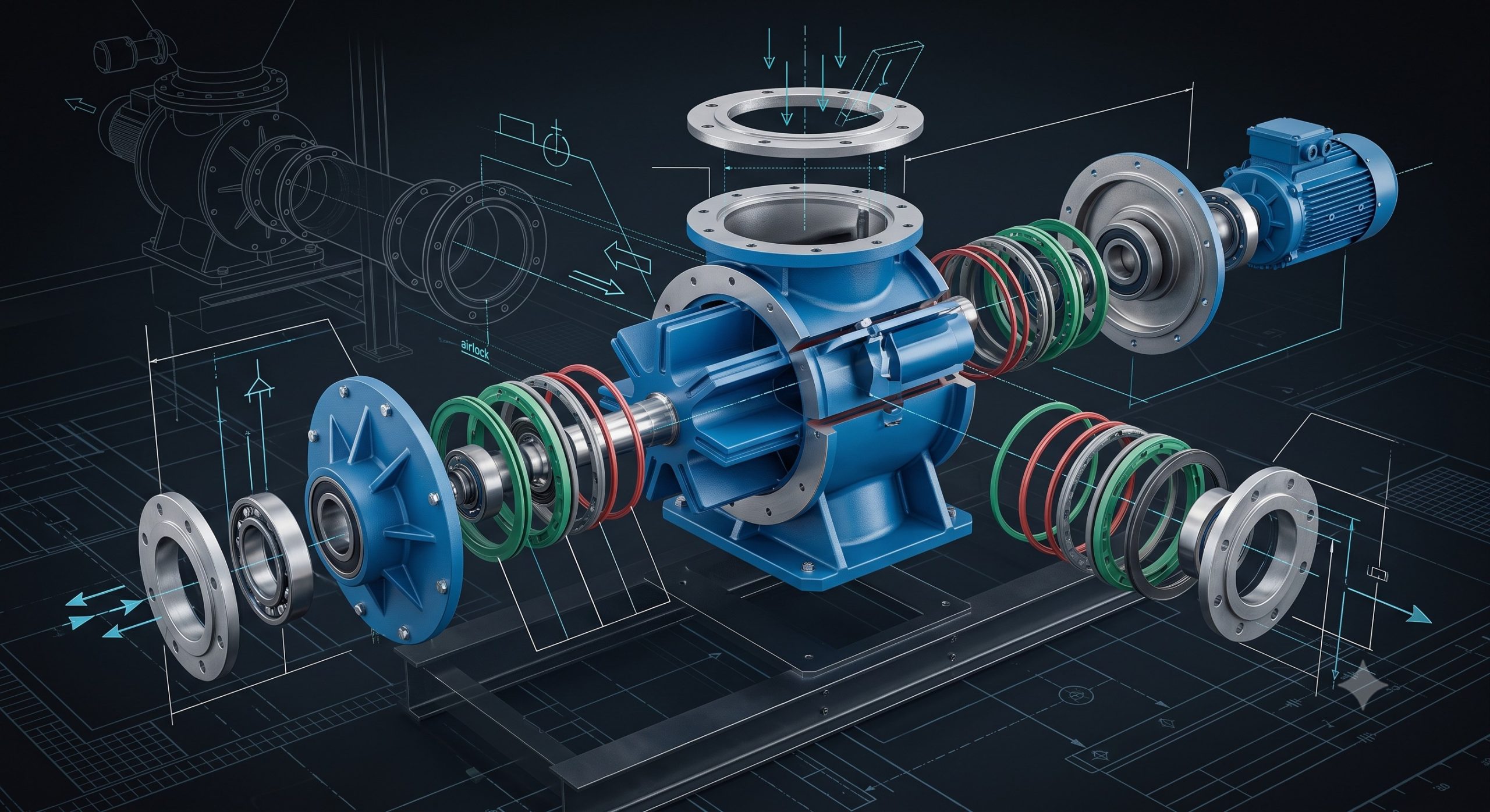 ATEX Zone 20/21 Compliant Valve: Doebritz DBR-1237 Gravity Quick-Release Rotary Valve | Certified Explosion Safety for Bulk Solids scenario 2