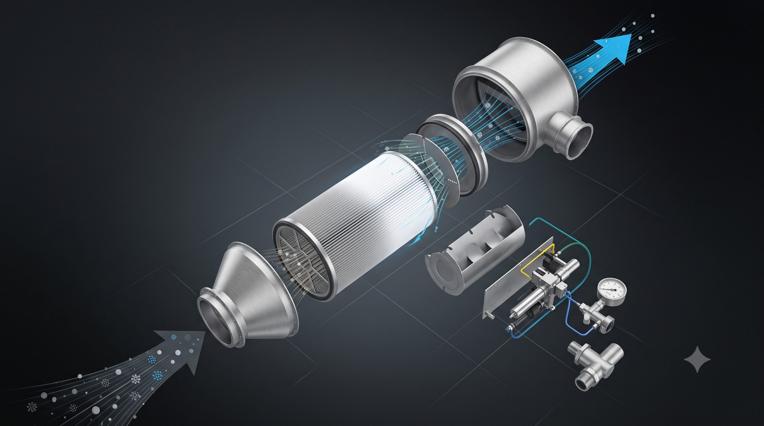 ATEX Zone 20/21 Compliant Valve: Doebritz Stainless Steel Venting Filter | Certified Explosion Safety for Powder Processing scenario 2