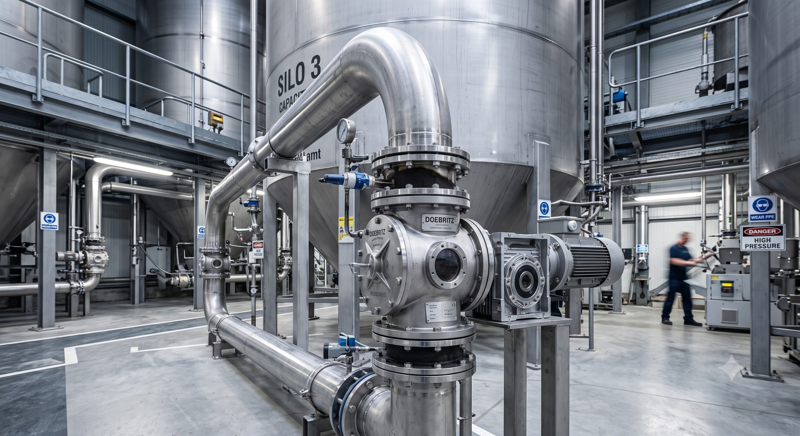Manufacturer Supply: Doebritz Compact Slimline Rotary Airlock | Heavy-Duty Rotary Valve scenario 1