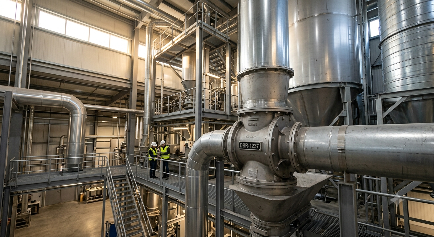 Doebritz Stainless Steel Feeding Screw: Quick-Release Rotary Valve for Hygienic & ATEX Zones scenario 1