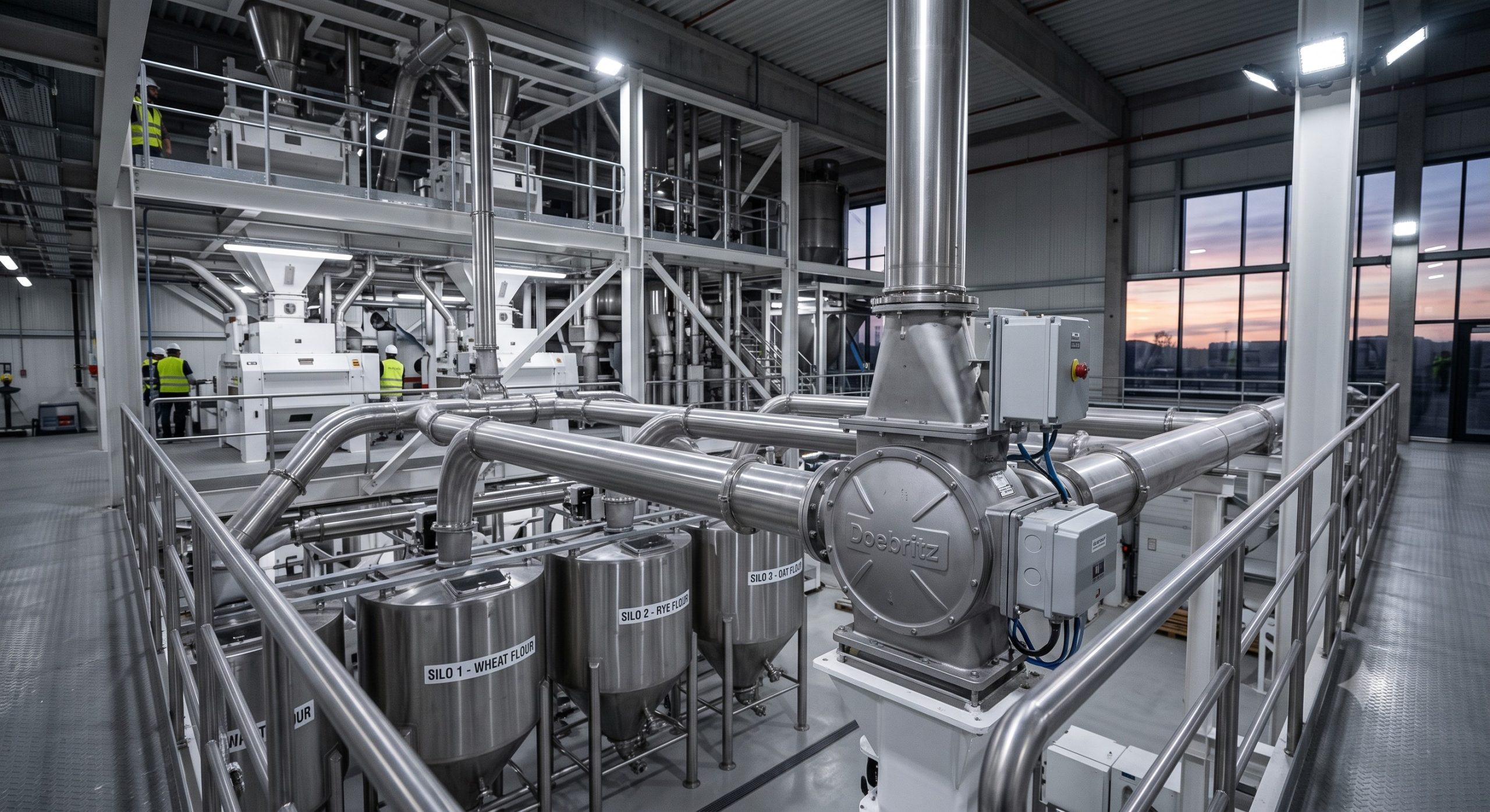 Doebritz Gravity Diverter Valve Powder: ATEX Zone 20/21 Certified Explosion Safety | Quick-Clean Demountable scenario 1